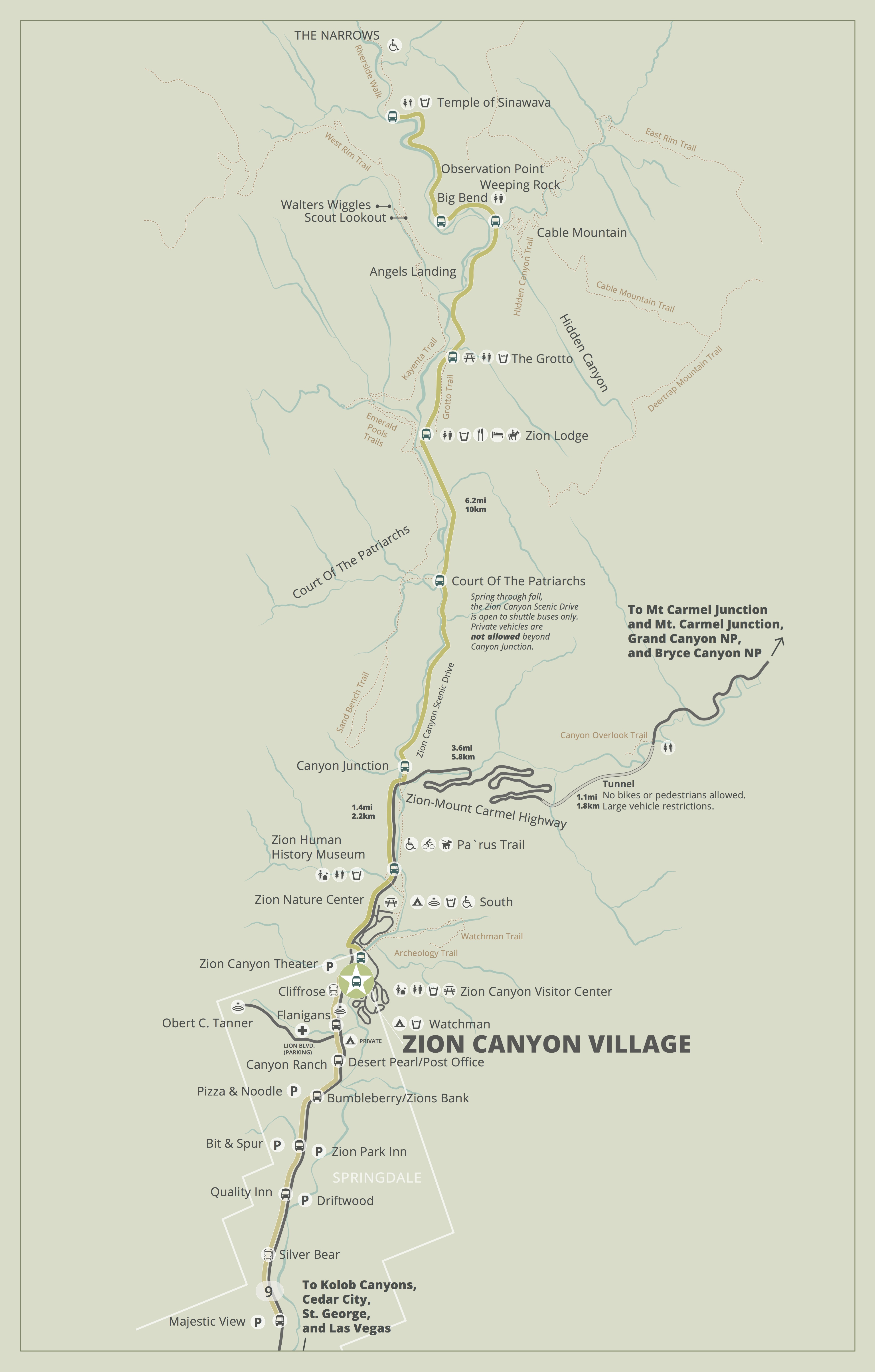 Zion Springdale Shuttle Map FINAL copy