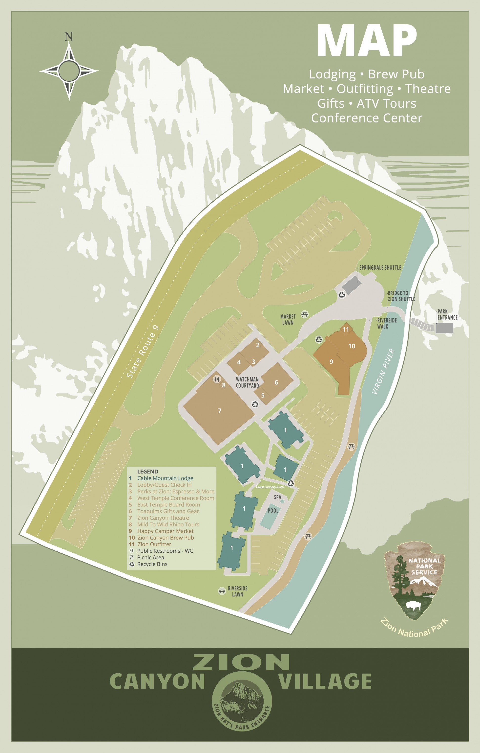 Zion Village Map